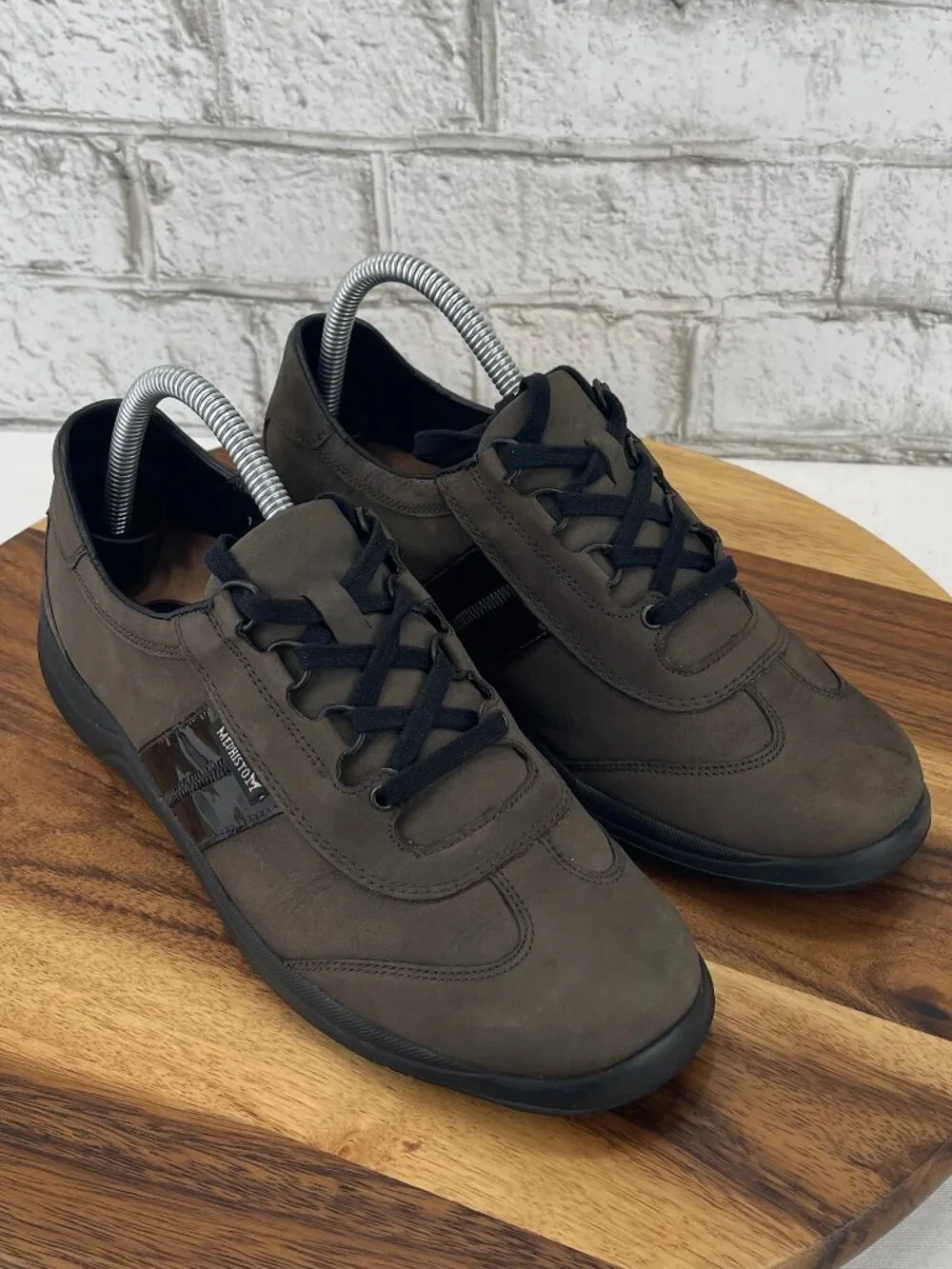 Mephisto Laser Runoff System Womens Sz. 8.5 Brown Black Leather Comfort Shoes